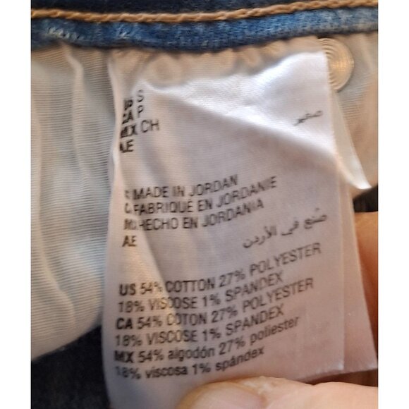 Style & Co Womens Wide Crop Jeans Blue Denim Size 16 Boho Classic - Picture 7 of 9